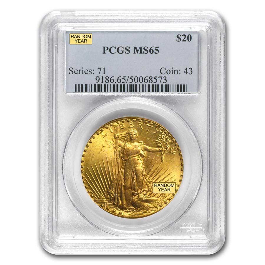 St Gaudens Gold Double Eagle MS-65 PCGS (Random)